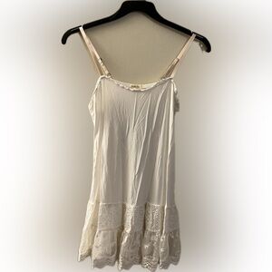 Matilda Jane Cream Ruffled Spaghetti Strap Camisole Dress